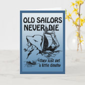 老水夫が決して死ぬことのないおもしろいあいさつカスタムき カード (黄色い花)