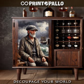 老漁師と海 – 薄葉紙