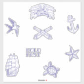 老犬セーラータトゥー シール (シート)