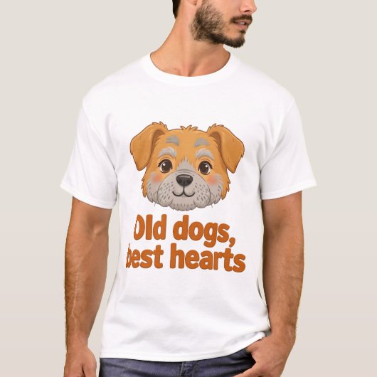 老犬、最高の心 Tシャツ (正面)