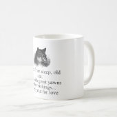 老猫の眠りから生じる コーヒーマグカップ (正面右)