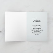 老若男女を問わず愛する鳥の誕生日ユーモア カード (内部)