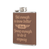 「老若」名前をカスタムする フラスク (左)