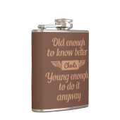 「老若」名前をカスタムする フラスク (右)