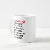 老衰の祈りの言葉 コーヒーマグカップ (正面左)