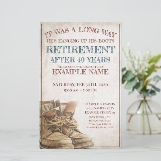 老靴による退職の発表 (スタンド正面)