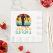 老風変わり人と同じ年だ 縁ありランチョンナプキン (インサイチュ)