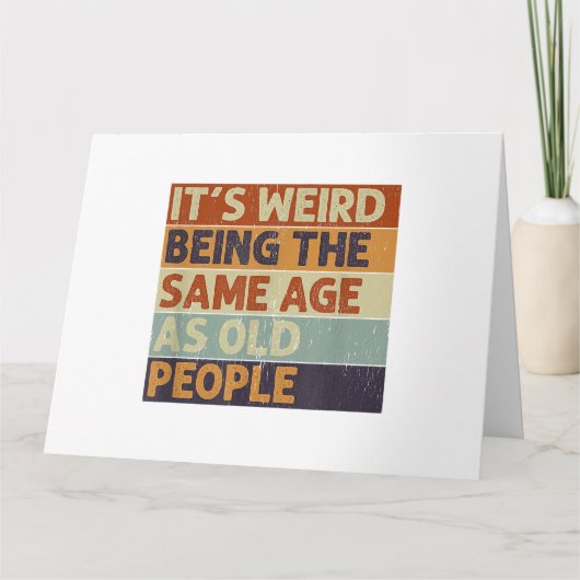 老風変わり人レトロ カード (正面)