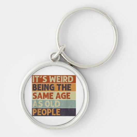 老風変わり人レトロ キーホルダー (正面)