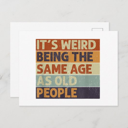 老風変わり人レトロ シーズンポストカード (正面/裏面)