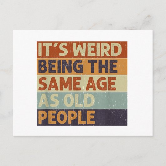 老風変わり人レトロ シーズンポストカード (正面)