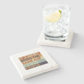 老風変わり人レトロ ストーンコースター (横)