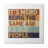 老風変わり人レトロ タイル (正面)