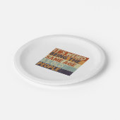 老風変わり人レトロ ペーパープレート (アングル)