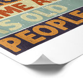 老風変わり人レトロ ポスター (角)