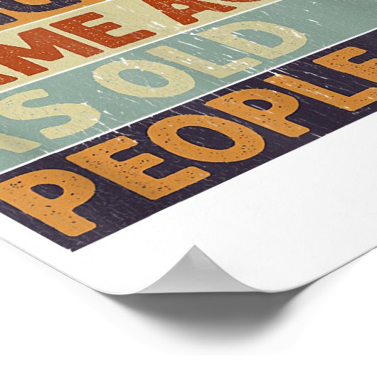 老風変わり人レトロ ポスター (角)