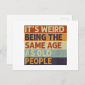 老風変わり人レトロ ポストカード (正面/裏面)