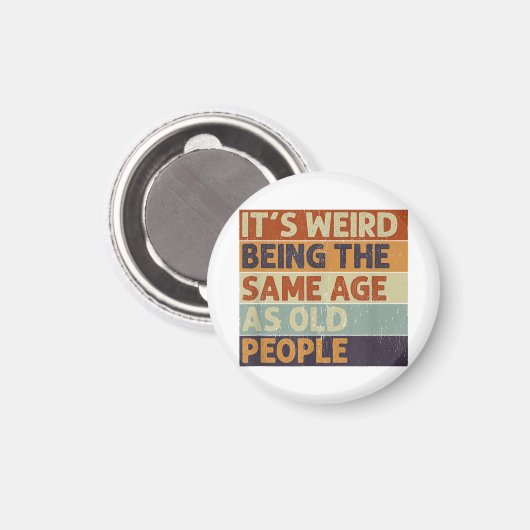 老風変わり人レトロ マグネット (正面/裏面)