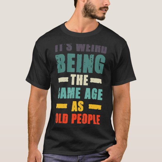 老風変わり人レトロ Tシャツ (正面)