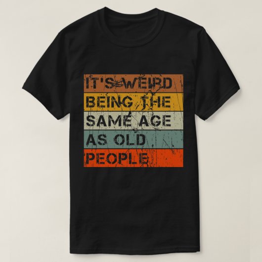 老風変わり人レトロ Tシャツ (デザイン正面)
