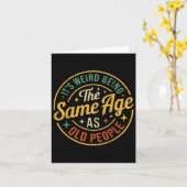 老風変わり人レトロVと同じ カード (黄色い花)