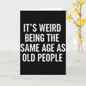 老齢の名言 同じ年齢で老人のような感覚 カード (黄色い花)