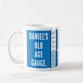 老齢ゲージ60誕生日 コーヒーマグカップ (左)
