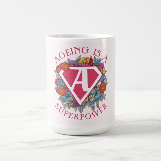 老齢化は超大国の誕生日だ コーヒーマグカップ (中央)