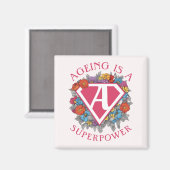 老齢化は超大国の誕生日だ マグネット (正面/裏面)