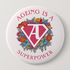 老齢化は超大国の誕生日だ 缶バッジ