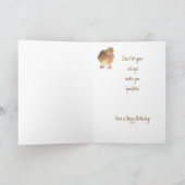 老齢化を許可しないクッカー誕生日ダック カード (内部)