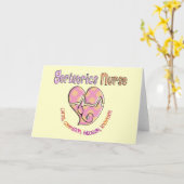 老齢医学ナースプレゼント カード (黄色い花)