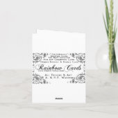 老齢期の代わりの誕生日 カード (裏面)