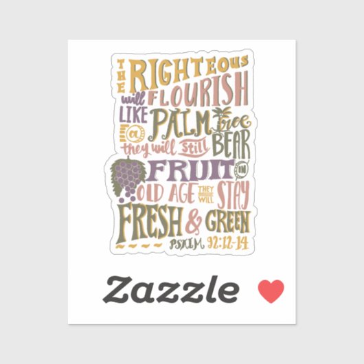 老齢用詩編ヴィンテージ手レタリング シール (シート)