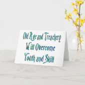 老齢裏切り カード (黄色い花)