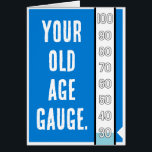 老齢計 – 30th Birthday Card<br><div class="desc">30歳おもしろい誕生日カード。古いゲージ。受け取った人の年月を計る計器。</div>