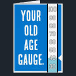 老齢計 – 40th Birthday Card<br><div class="desc">40歳おもしろい誕生日カード。古いゲージ。受け取った人の年月を計る計器。</div>