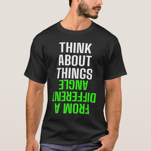 考えある事に違う関する Tシャツ (正面)