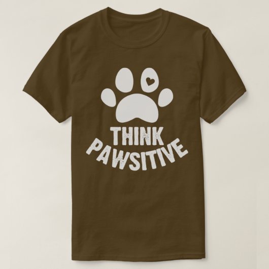 考えおもしろい犬足 Tシャツ (デザイン正面)