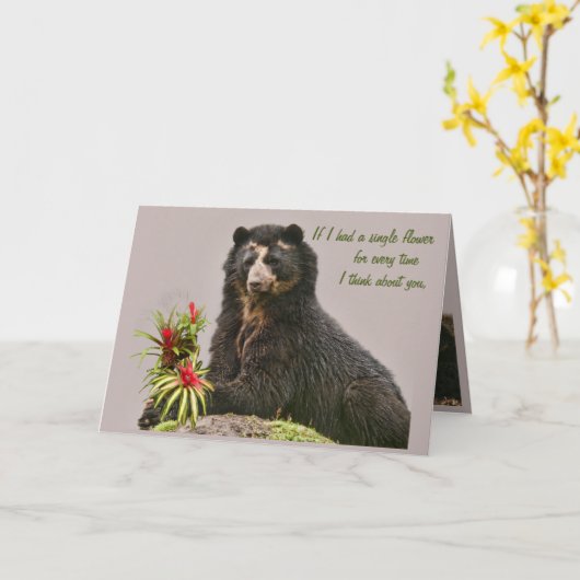 考えお前の カード (黄色い花)