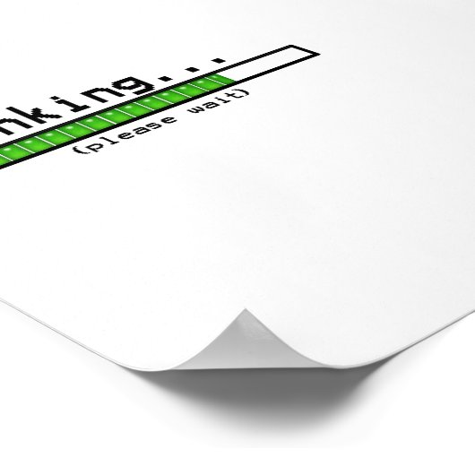 考えお待ち ポスター (角)