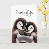 考えかわいいペンギンの鳥の数 カード (黄色い花)