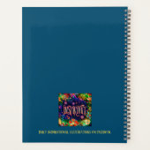 考えかわいらしフローラ感動的トレンディー プランナー手帳 (裏面)