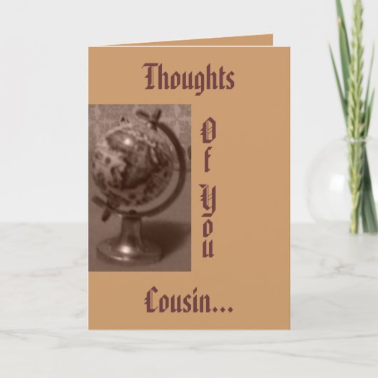 考えがある… サンキューカード (正面)