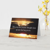 考えがよ前向きくなると言う カード (黄色い花)