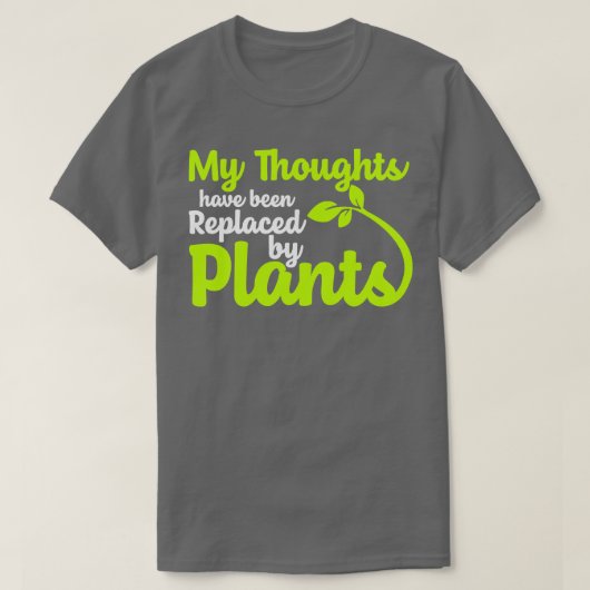 考えが草に変わった Tシャツ (デザイン正面)