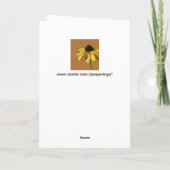 考えさんのGreeting Card with Sunflower カード (裏面)