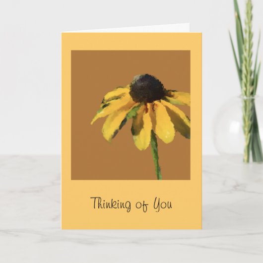 考えさんのGreeting Card with Sunflower カード (正面)
