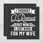 考えしか退職したし今はただ仕事をしている 招待状 (正面/裏面)