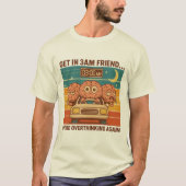 考えすぎだ！乗ってく？ Tシャツ (正面)